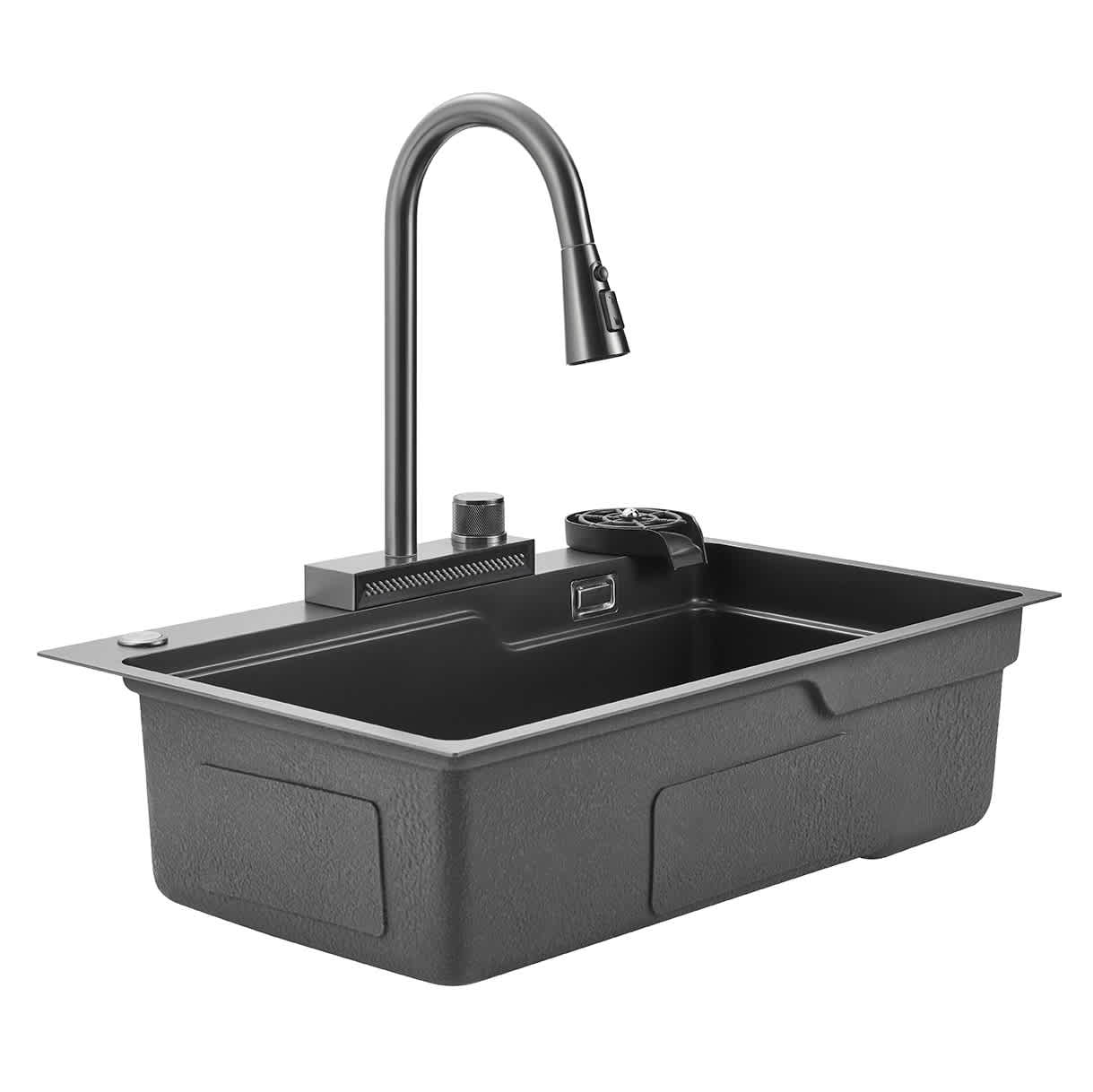 不锈钢水槽 枪灰 FLYING SWALLOW 飞燕系列 KS-4016.01NM Ying