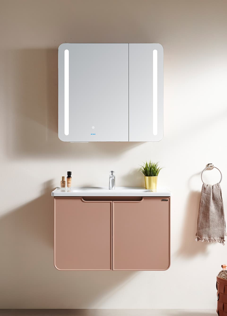 标准浴室柜 奶油色 MELLOW CLOUD 云糯系列 BF-3730 Ying