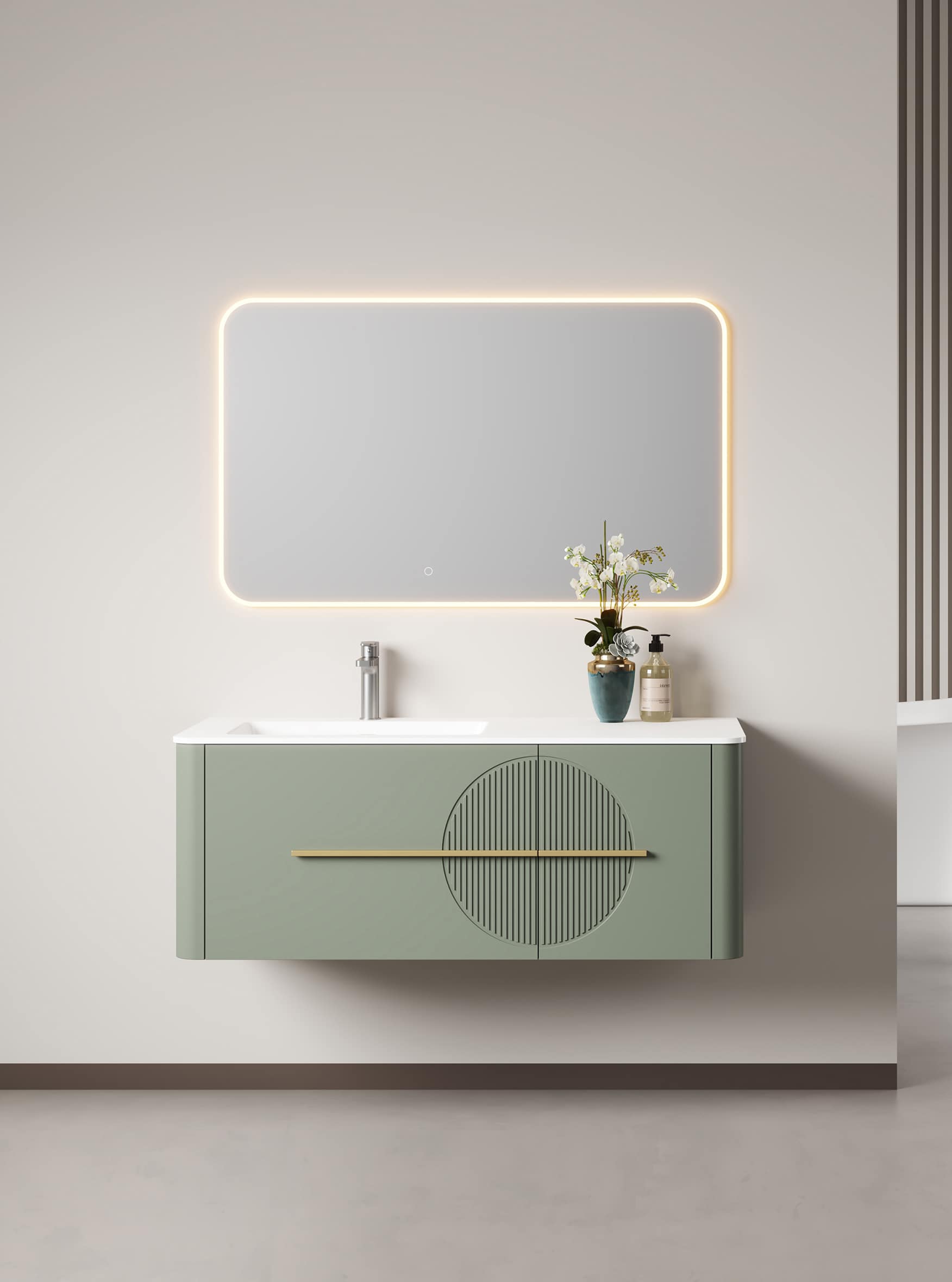 定制浴室柜 青灰色（油漆板） EPIPHYLLUM 昙系列 BF-C3352 Ying