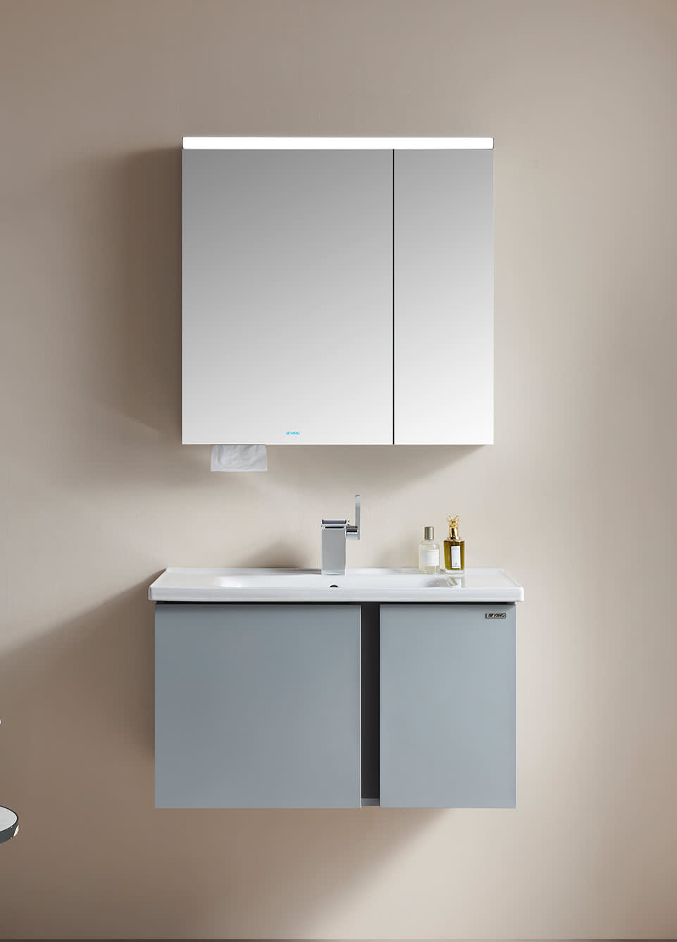 标准浴室柜 浅灰 PINE 云松系列 BF-S070 Ying