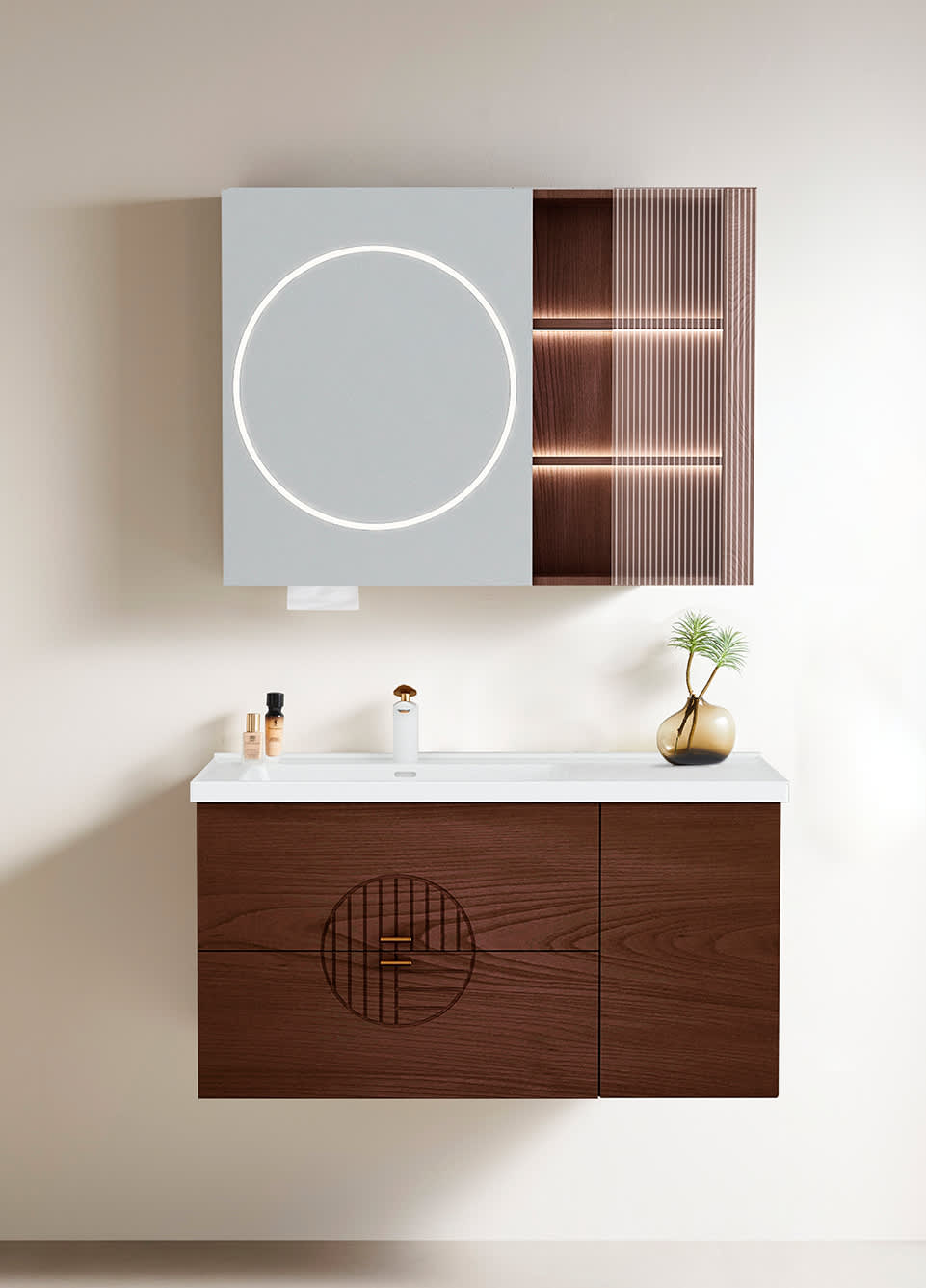 标准浴室柜 天然胡桃 SONGYUN 宋韵系列 BF-3741 Ying