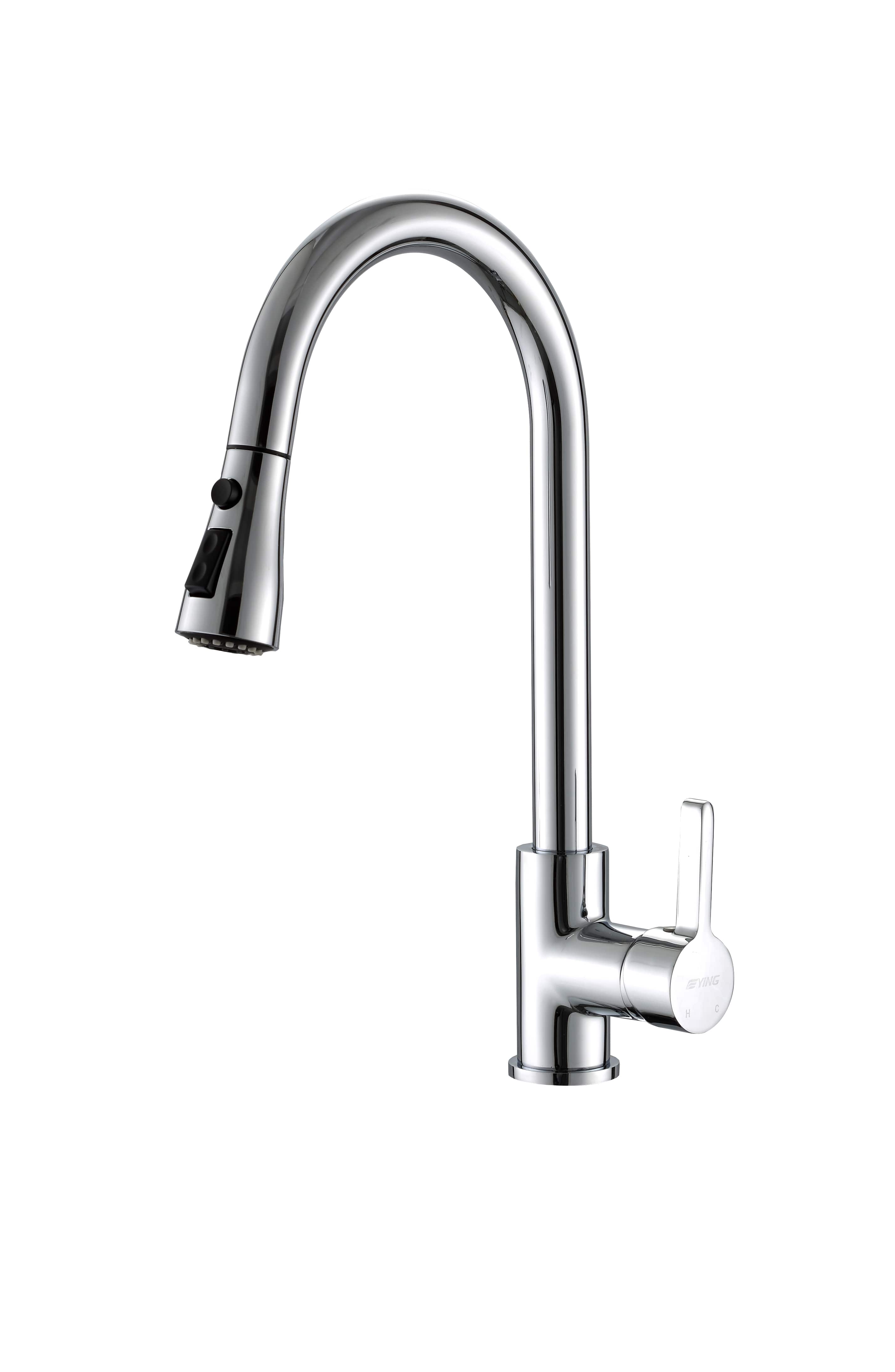 厨房龙头 亮铬色 龙头 EF-037111V Ying