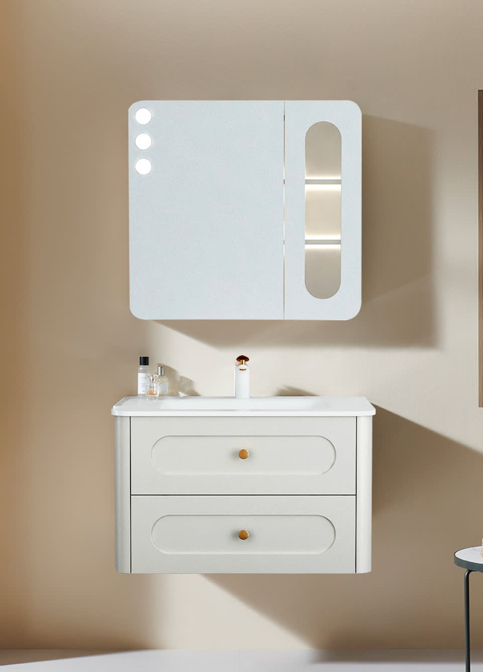 标准浴室柜 白色 ROUNDERNESS圆舞系列 BF-3610 Ying