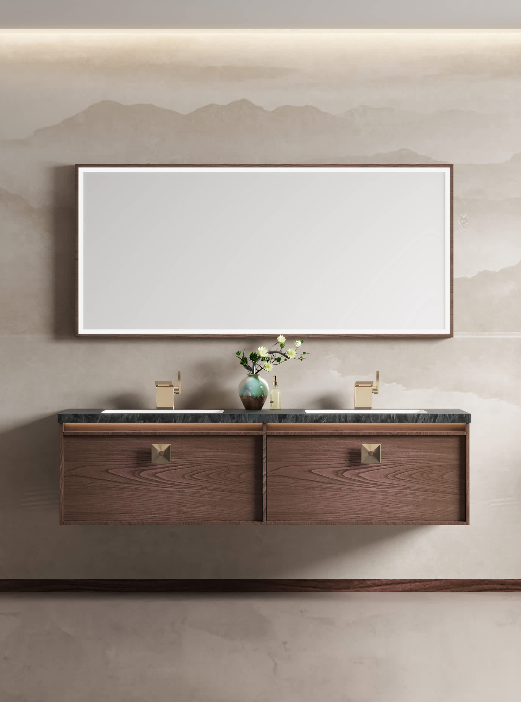 定制浴室柜 北美胡桃 CYPRESS 柏系列 BF-C3351 Ying