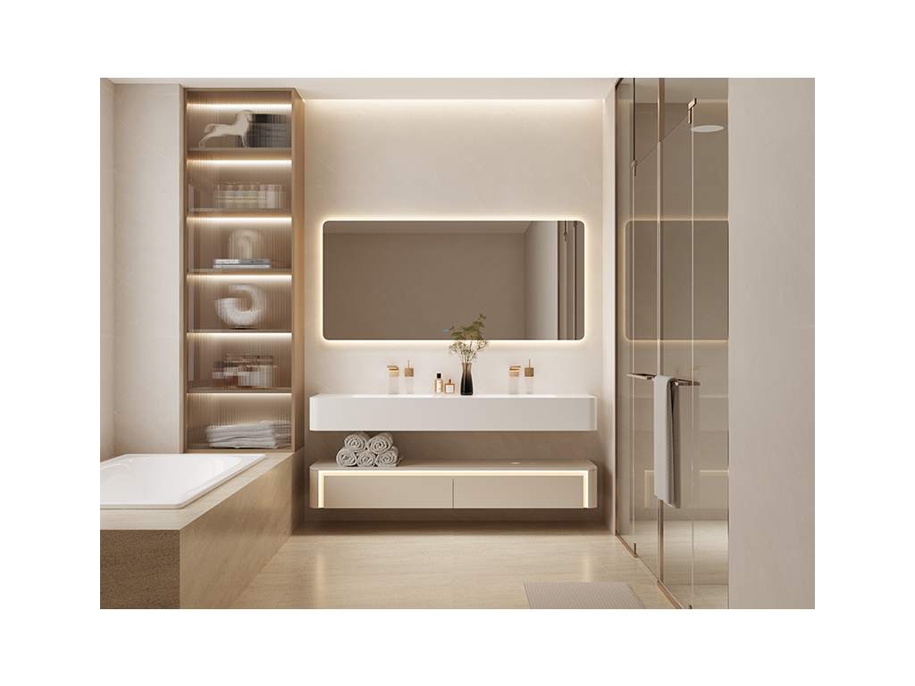 定制浴室柜 PARASELENE 幻月系列 WYBF-C2800P Ying