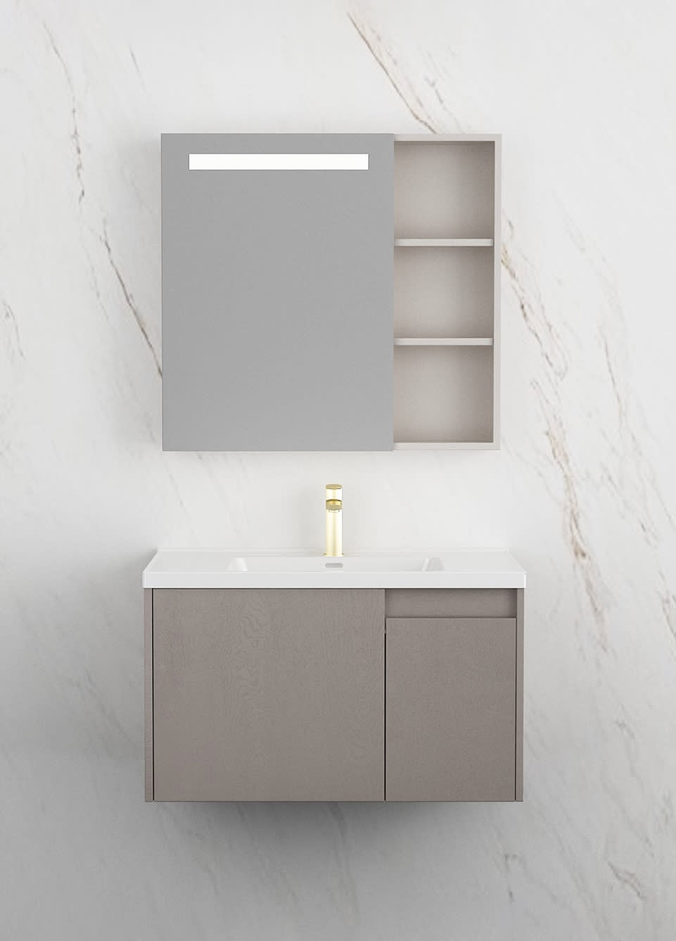 标准浴室柜 加拿大灰树皮纹 浴室柜 BF-2693 Ying