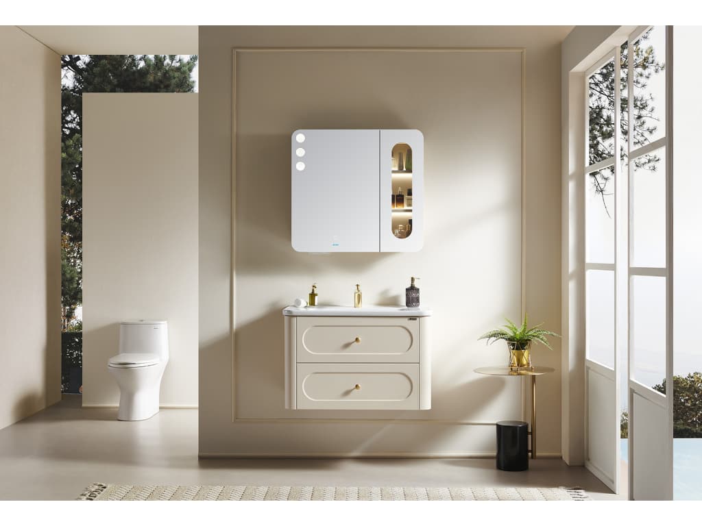 标准浴室柜 ROUNDERNESS圆舞系列 WYBF-3610 Ying7