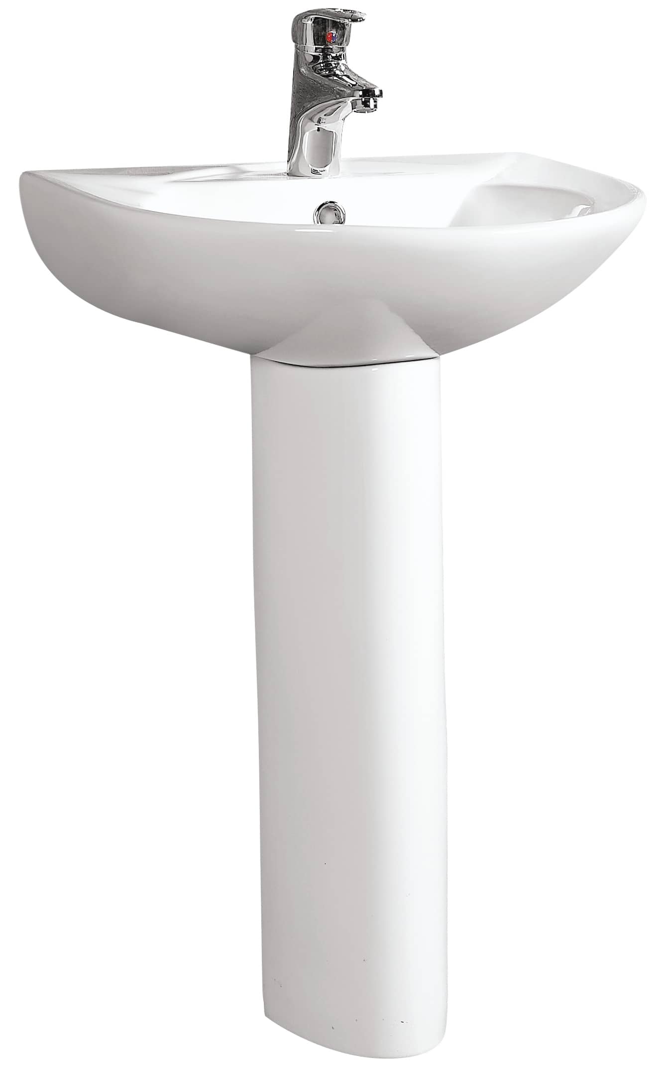 立柱盆 白色 陶瓷 FA58N Ying